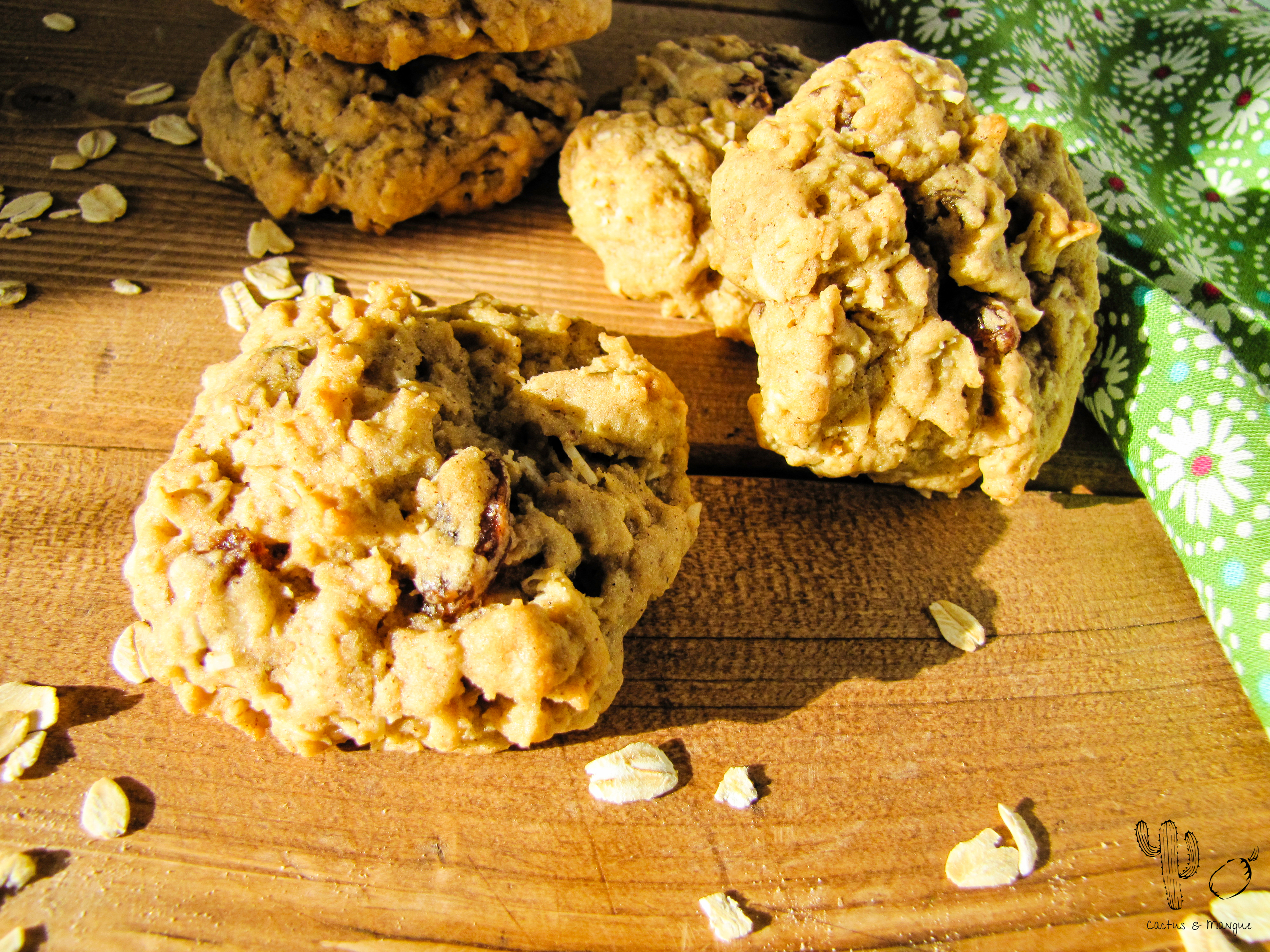 Biscuits Tendres à L’avoine Et Aux Raisins – Cactus & Mangue